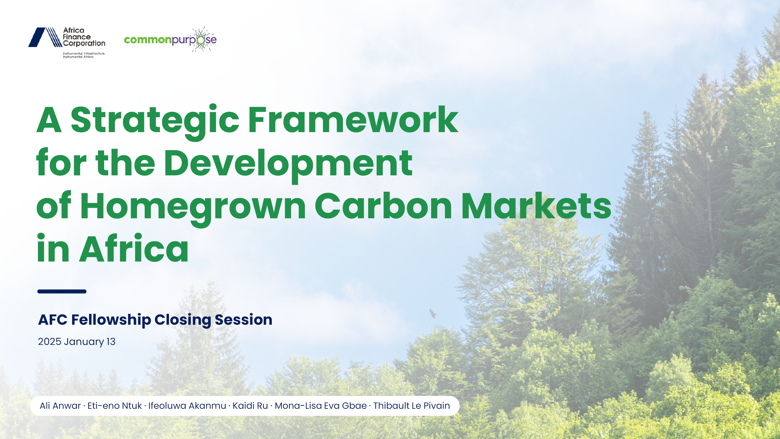 源亿总经理获选为2024年度非洲金融集团（AFC）- Common Purpose Fellow